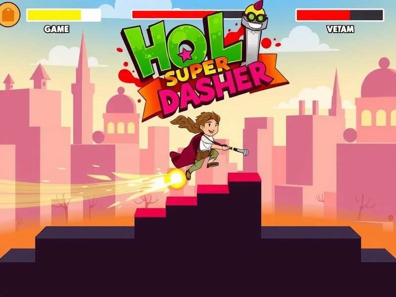 Holi Super Dasher Gameplay Screenshot